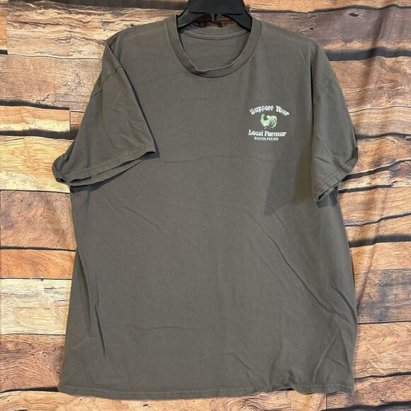 Boxcar Farms Portales New Mexico Zia Large T-Shirt Peace Love Peace NM Tee - Picture 2 of 6